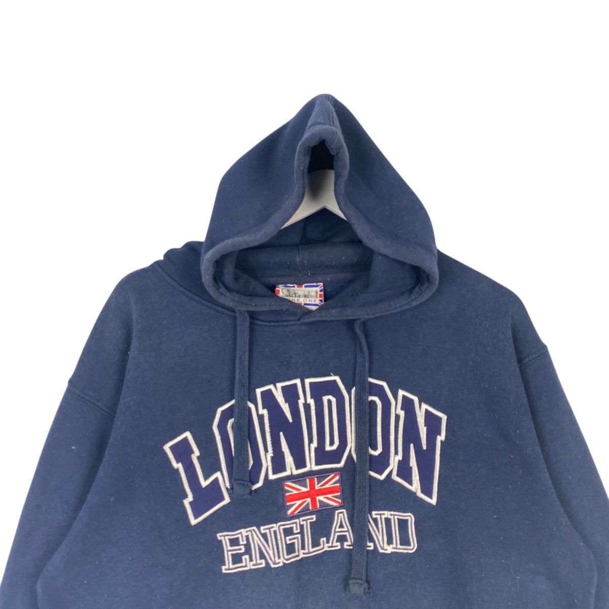 Designer × Vintage Vintage Zone One Hoodie Sweater Navy Blue Pullover Size M Size US M / EU 48-50 / 2 - 4 Thumbnail