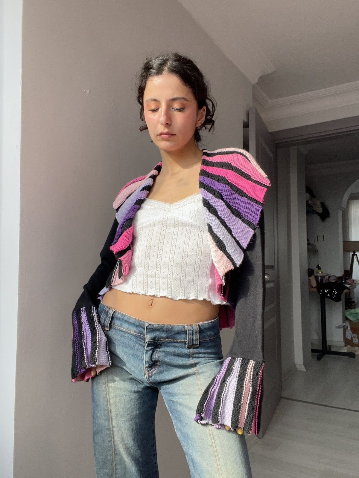 Vintage Parisian cardigan Size M / US 6-8 / IT 42-44 - 2 Thumbnail