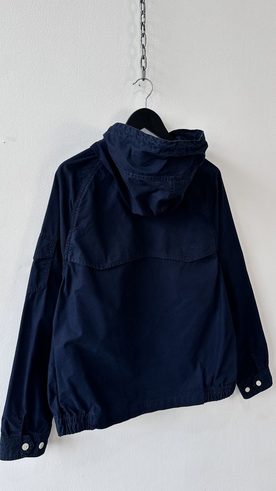 Polo Ralph Lauren Polo Ralph Lauren Hooded Windbreaker Jacket Navy Talon Zip Size US XL / EU 56 / 4 - 10 Thumbnail