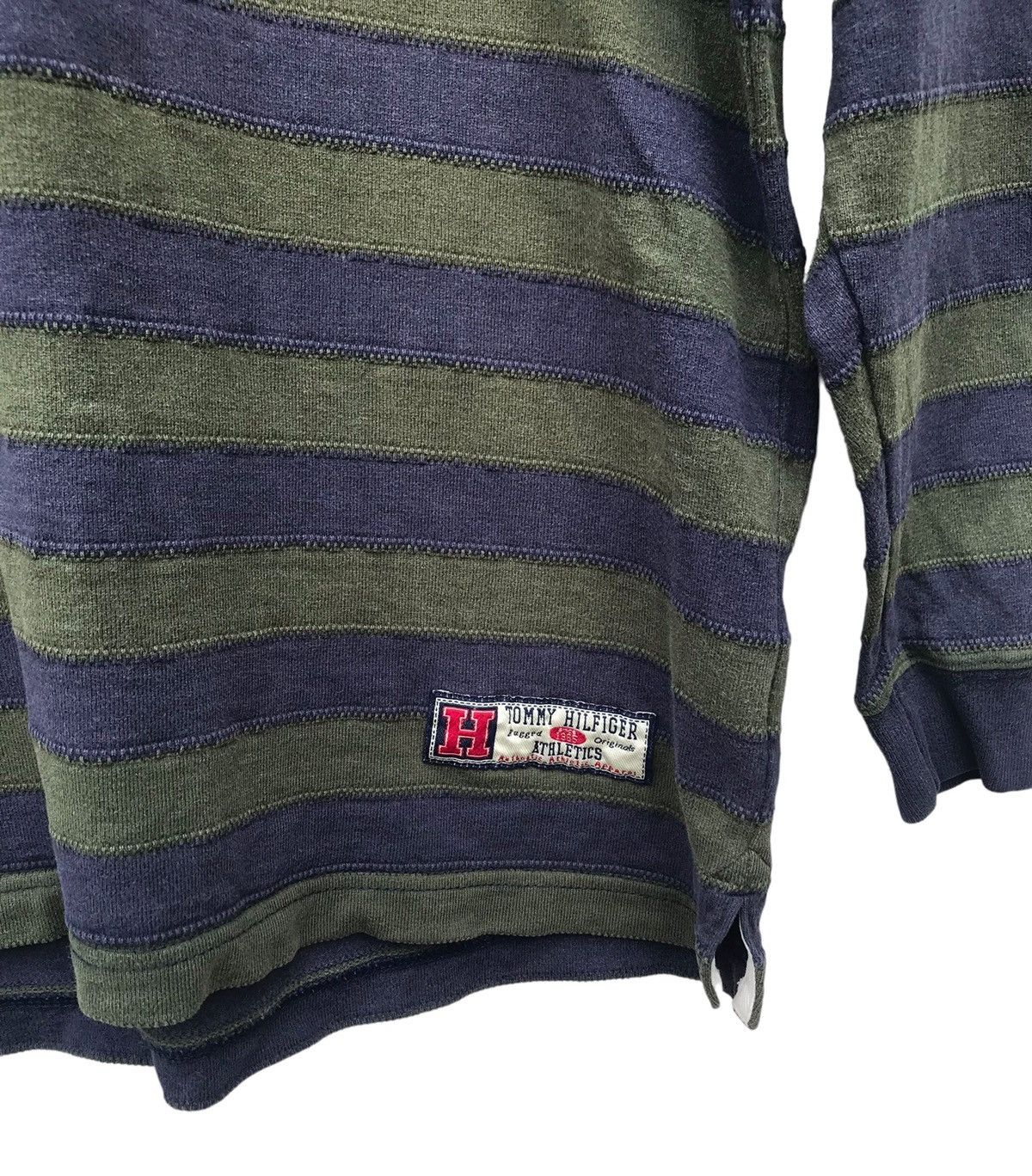 Tommy Hilfiger × Vintage Vintage Tommy Hilfiger Stripe Faded Sweatshirt Size US M / EU 48-50 / 2 - 8 Thumbnail