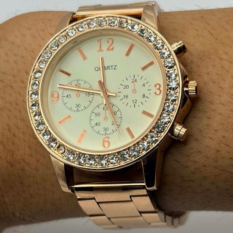 Other Gold Crystal Men's Watch Size ONE SIZE - 1 Thumbnail