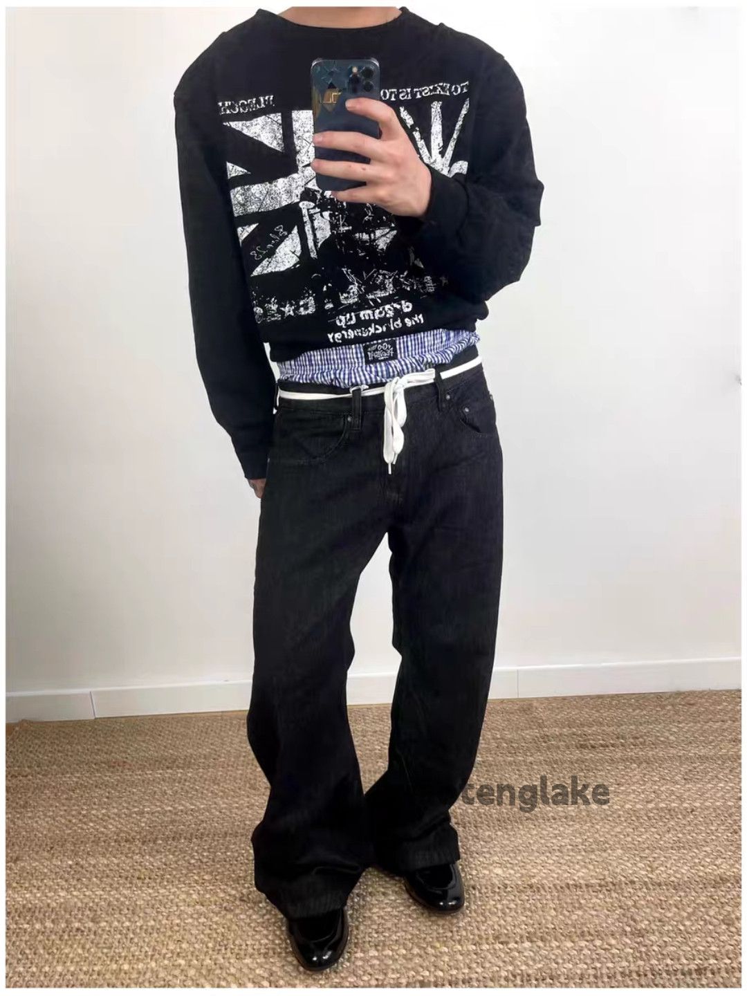 Jean Unisex utility punk yuppie grunge cleanfit yuppie pants Size US 33 - 3 Thumbnail