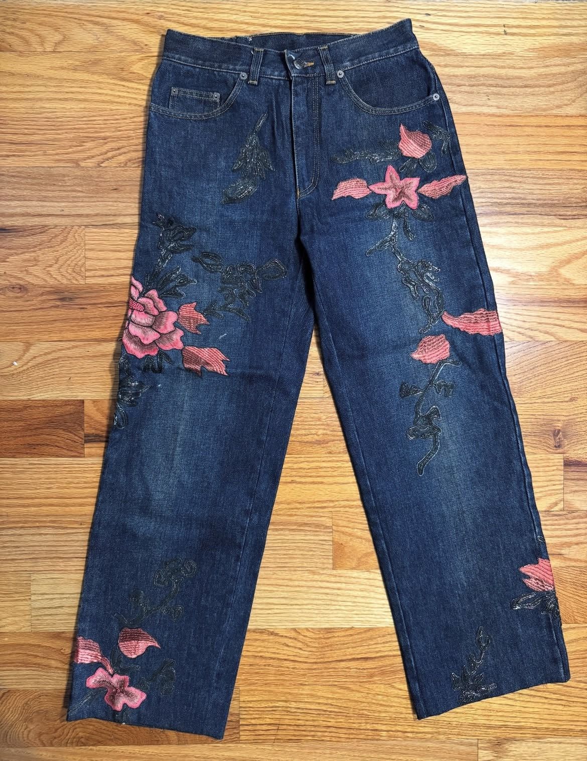 Gucci Tom Ford x Gucci Floral Denim Size US 28 / EU 44 - 1 Thumbnail