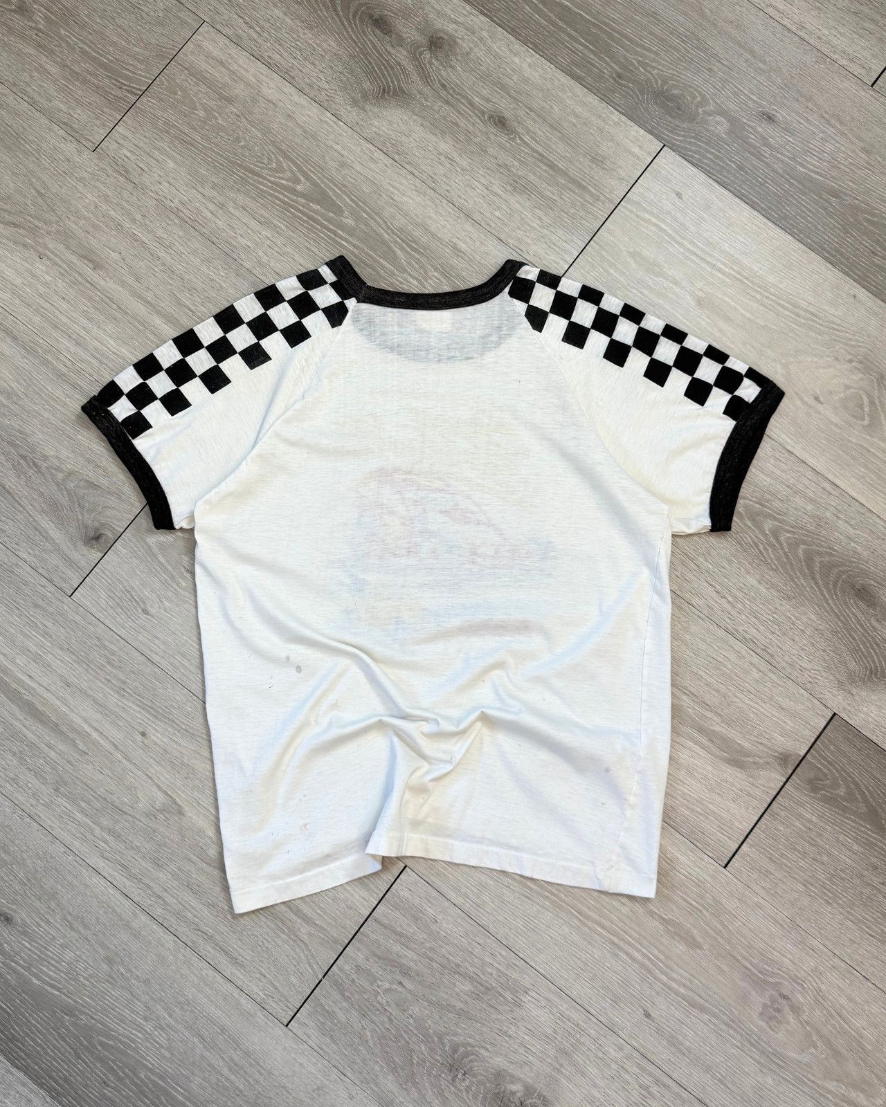 Vintage Rare Vintage 1988 Super Series Cayuga Speedway Ringer TShirt Size US L / EU 52-54 / 3 - 2 Thumbnail