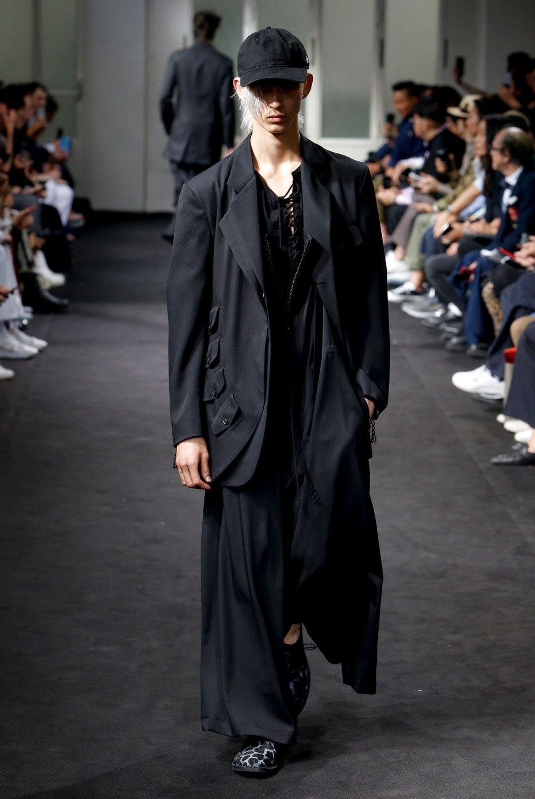 Pre-owned Yohji Yamamoto Ss19 Yyph Multi Pocket Tailored Blazer In Black