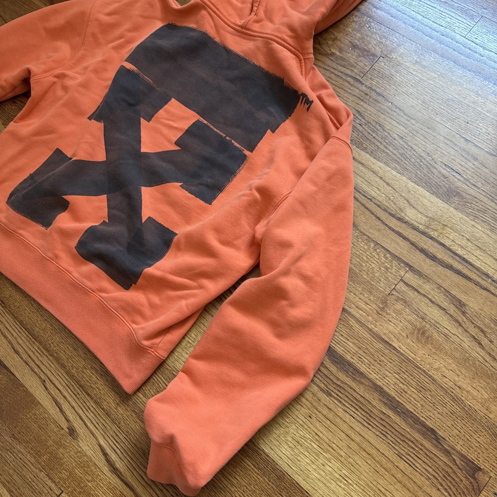 Off-White Off-white Jumbo Marker Over Orange Hoodie Mens Size M C9 Size US M / EU 48-50 / 2 - 18 Thumbnail