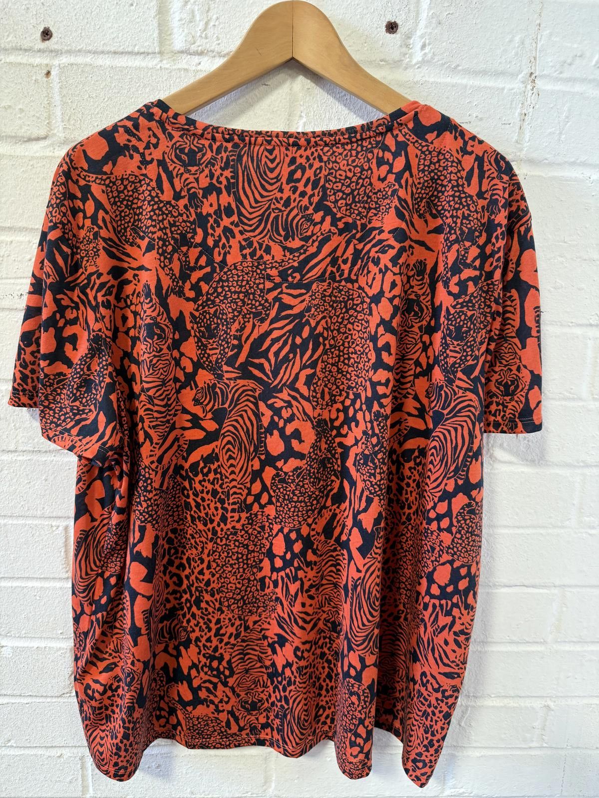 M.E. Sport M&S Wild Animal Print Top in Vibrant Red and Black Size M / US 6-8 / IT 42-44 - 3 Thumbnail