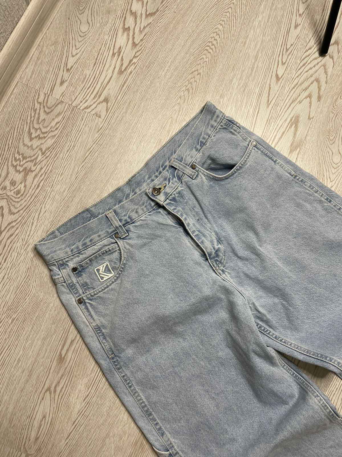 Japanese Brand × Karl Kani Karl Kani Hip Hop denim jeans joggers embroidered logo Size US 34 / EU 50 - 5 Thumbnail