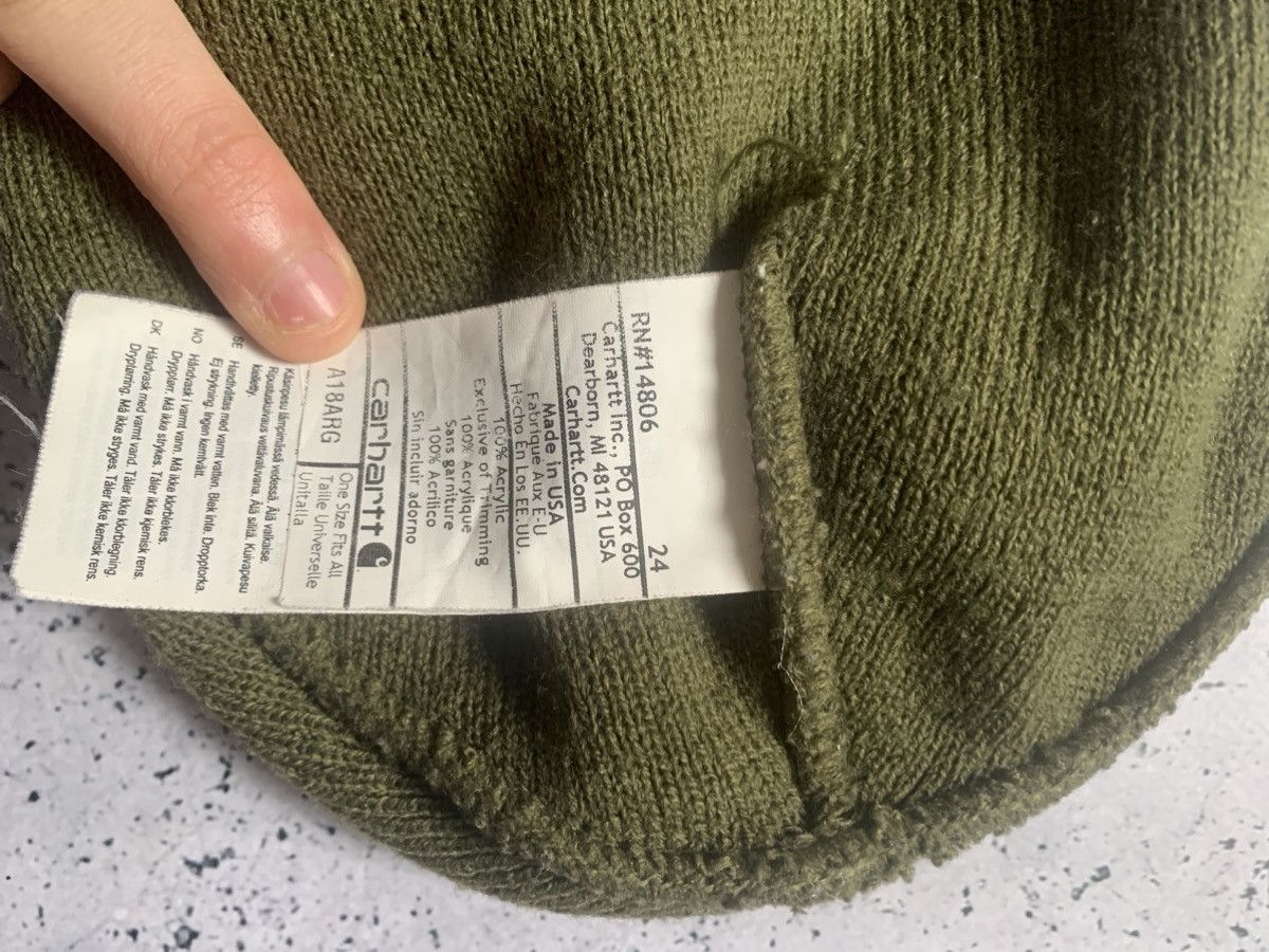 Carhartt × Vintage Vintage Carhartt Hat One Size Khaki Cap Y2K USA Workwear Size ONE SIZE - 3 Thumbnail
