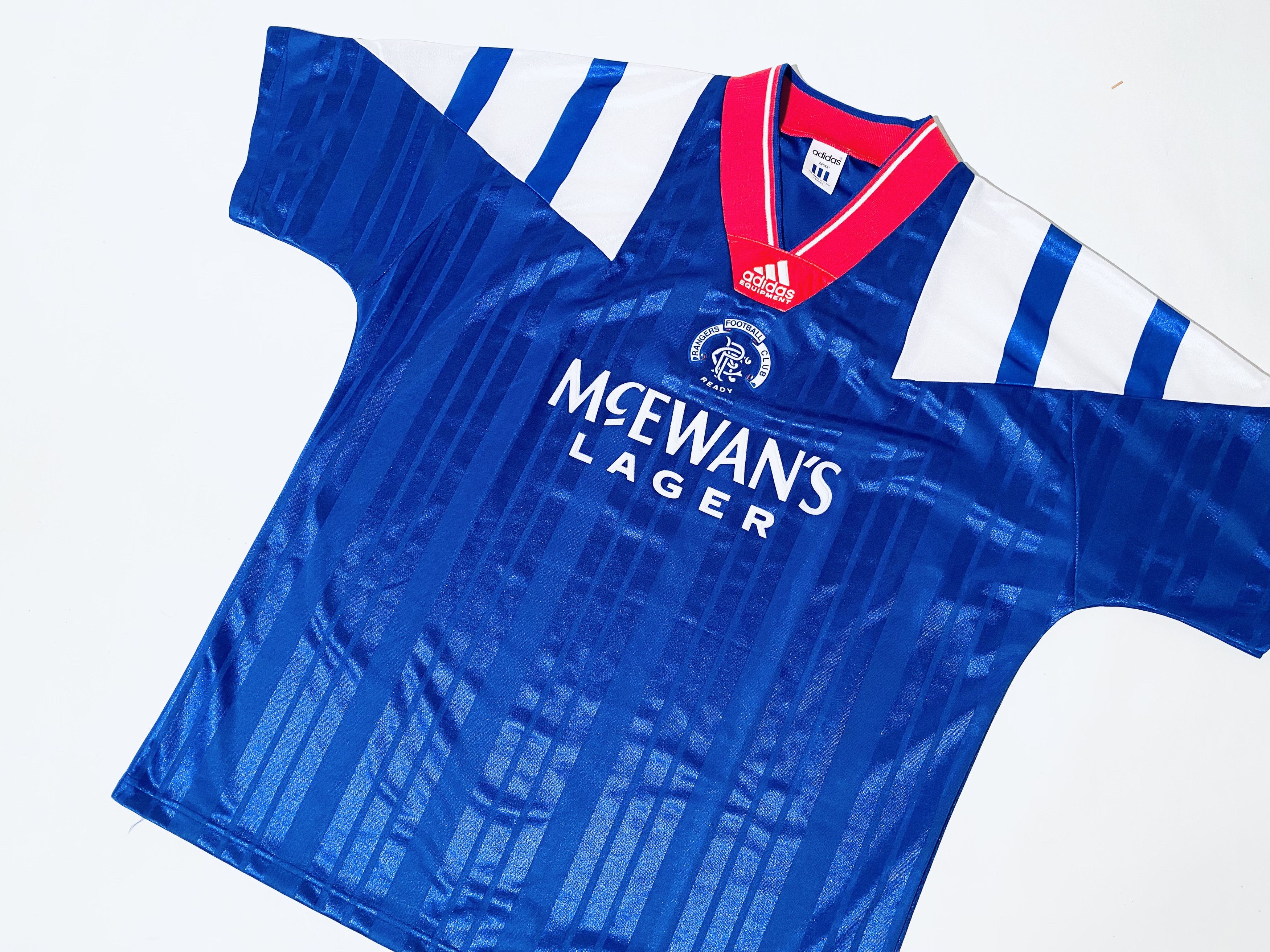 Adidas Rangers *Mint Condition* Home Jersey Shirt 1992 - 1994 Size US L / EU 52-54 / 3 - 4 Thumbnail