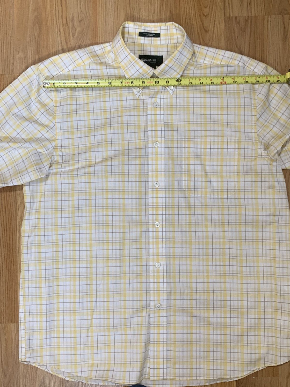Eddie Bauer SzL-Eddie Bauer Relaxed Fit Short Sleeve Button Up Plaid Size US L / EU 52-54 / 3 - 7 Thumbnail