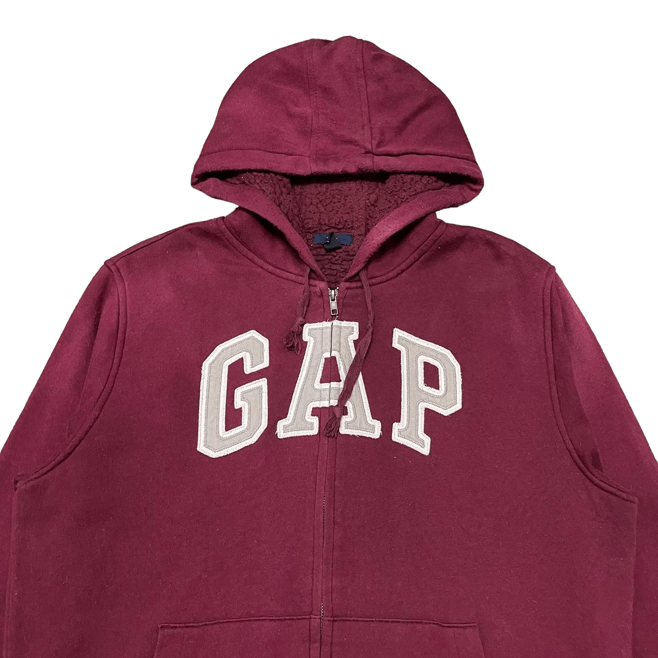 Gap Vintage Gap Big Logo Hoodie Sherpa Lining Size US L / EU 52-54 / 3 - 2 Thumbnail