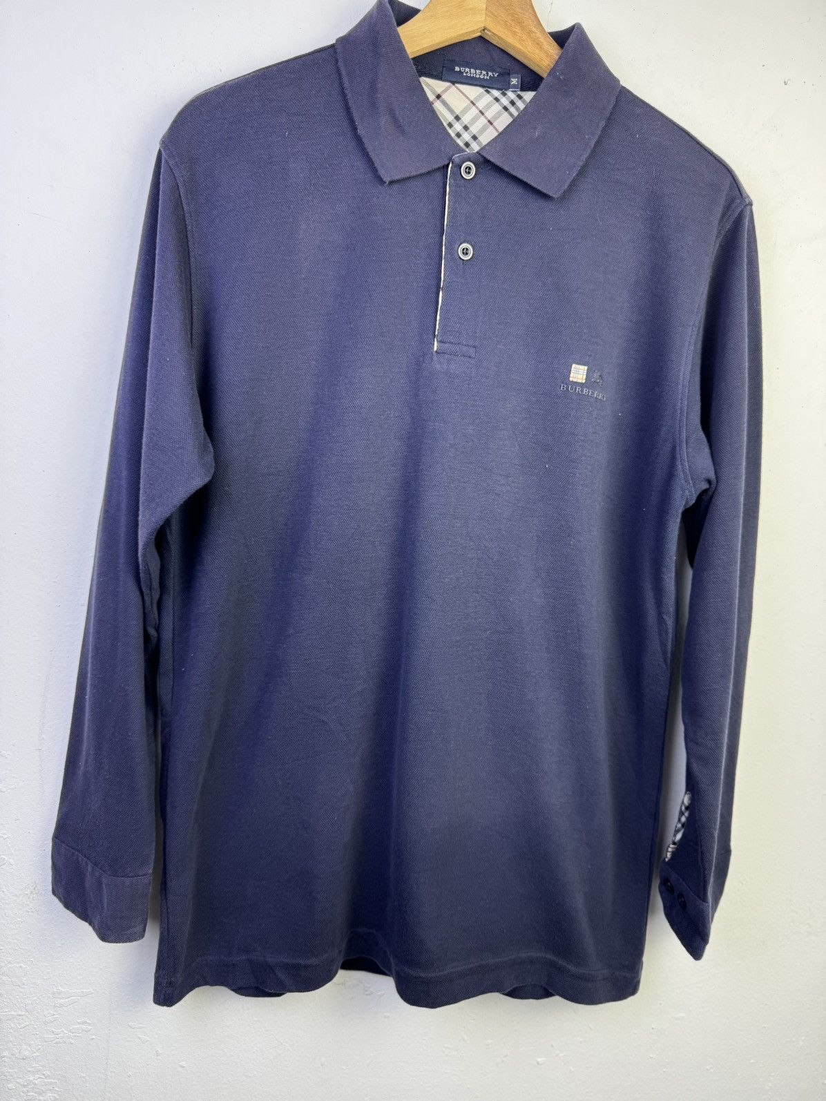 Burberry Burberry long-sleeve with a check-patterned embroidered logo Size US M / EU 48-50 / 2 - 2 Thumbnail