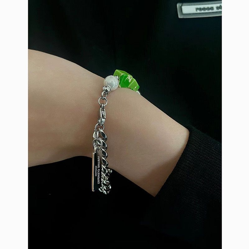 Other Stone New Design Bracelet Y2K Punk Chain Bracelets Chains Size ONE SIZE - 4 Thumbnail