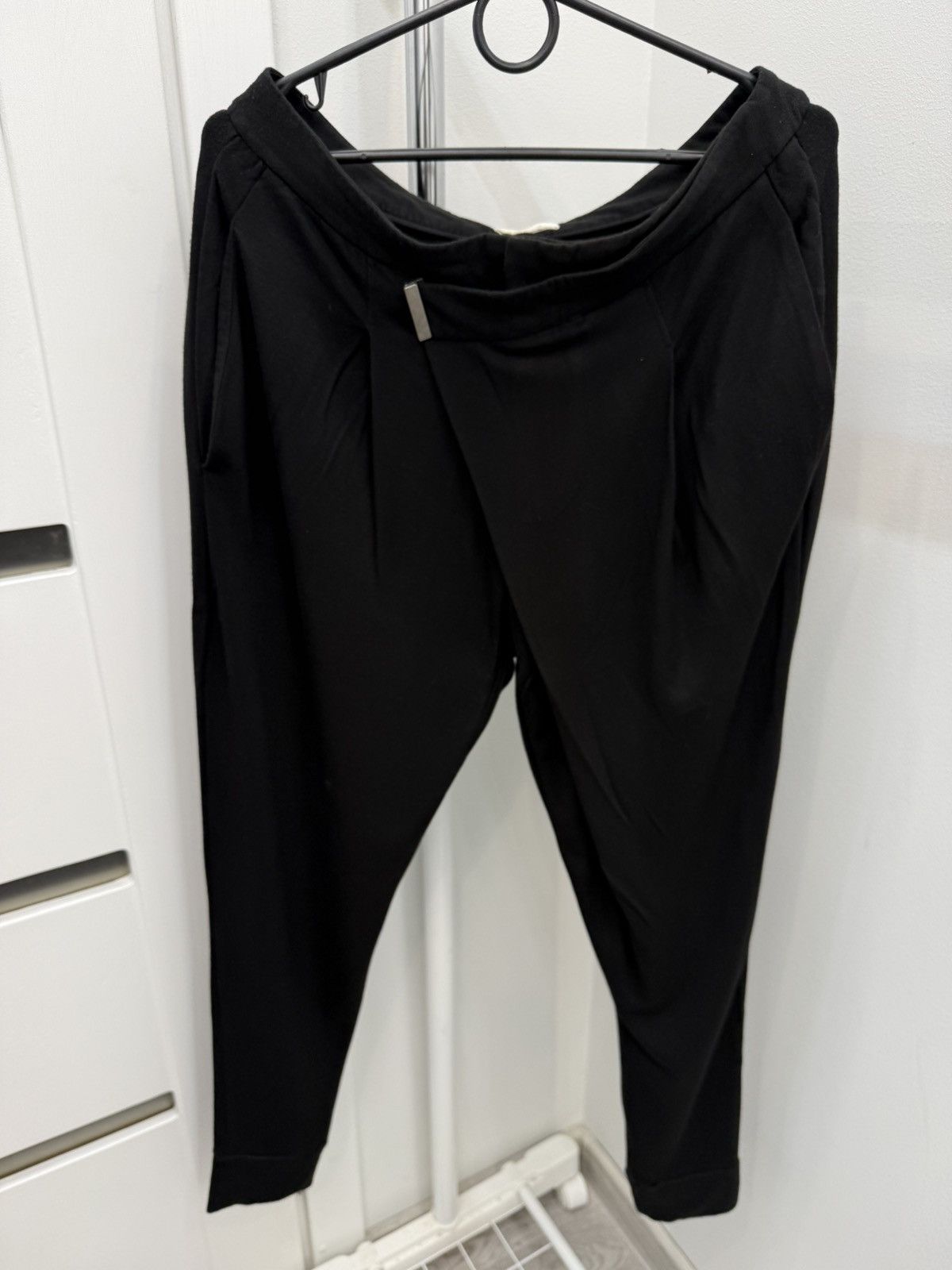 Helmut Lang Helmut Lang Black Rayon Modal Pants Size 30" / US 8 / IT 44 - 1 Thumbnail