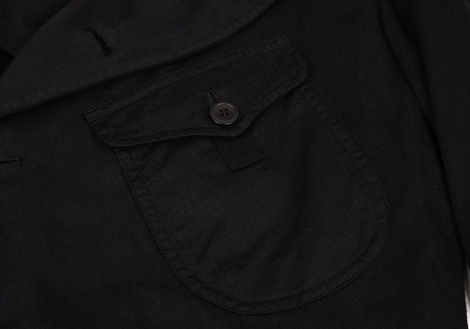 Junya Watanabe Pocket Design Dyed Cotton Coat in Black, Size XS Size US XS / EU 42 / 0 - 5 Thumbnail