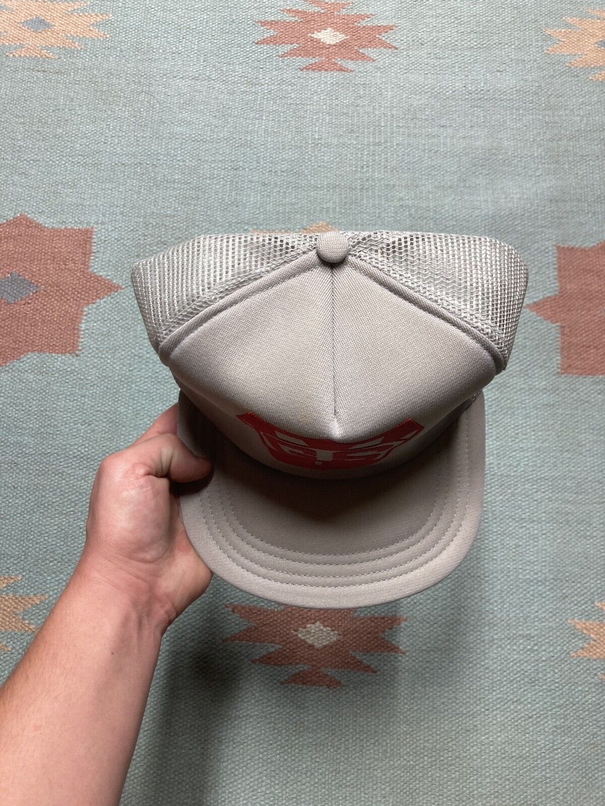 Vintage VTG trucker hat GSF logo puff print USA SnapBack 80s 90s Size ONE SIZE - 3 Thumbnail