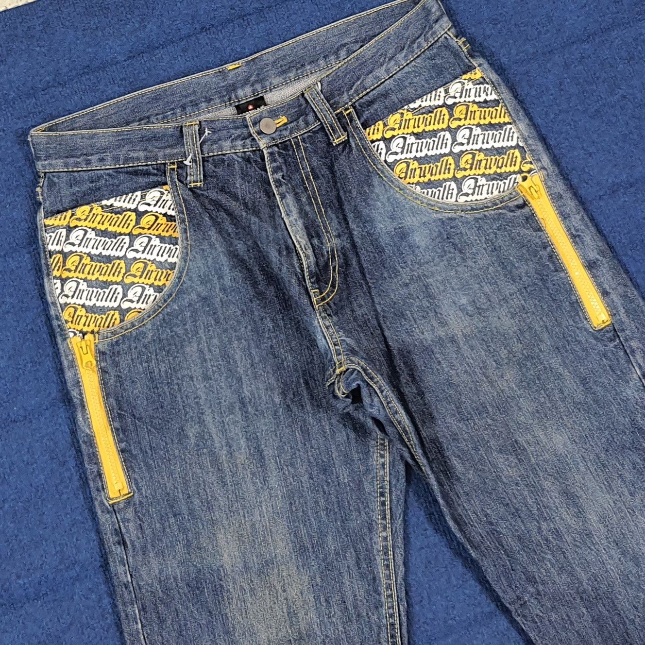 Airwalk Vintage Airwalk Skater Distressed Graphic Jeans C297N29 Size US 32 / EU 48 - 2 Thumbnail