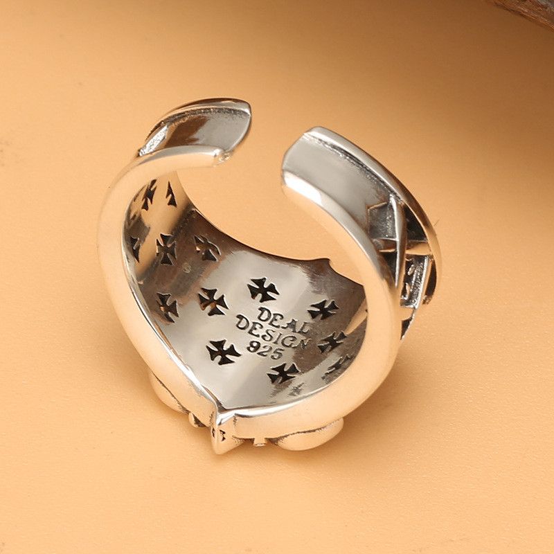 Vintage Resizable Punk Wind Anchor Mechanical Ring Size ONE SIZE - 3 Thumbnail