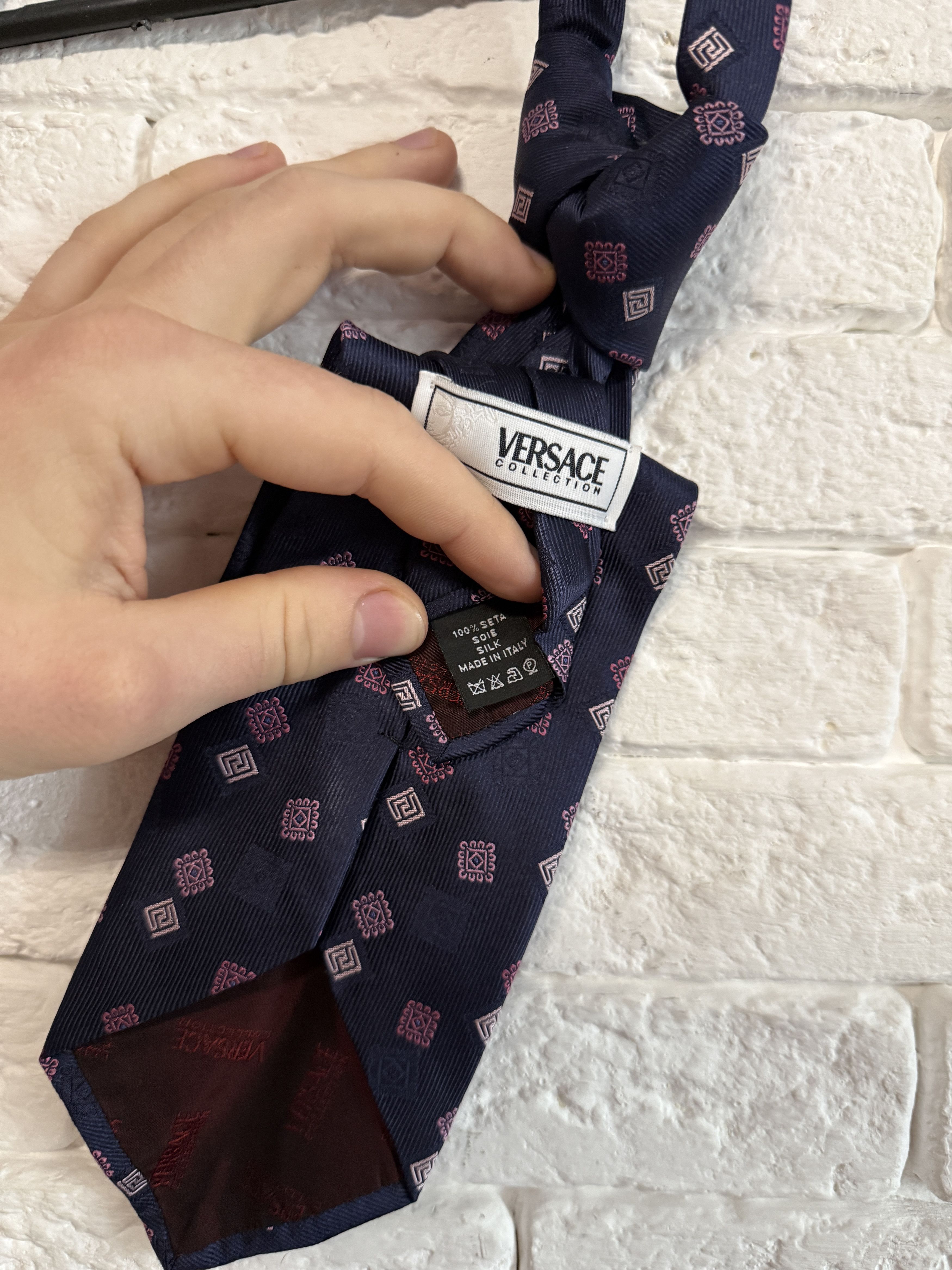 Designer × Versace × Vintage Vintage Rare Versace Collection 100% Silk Tie Size ONE SIZE - 5 Thumbnail