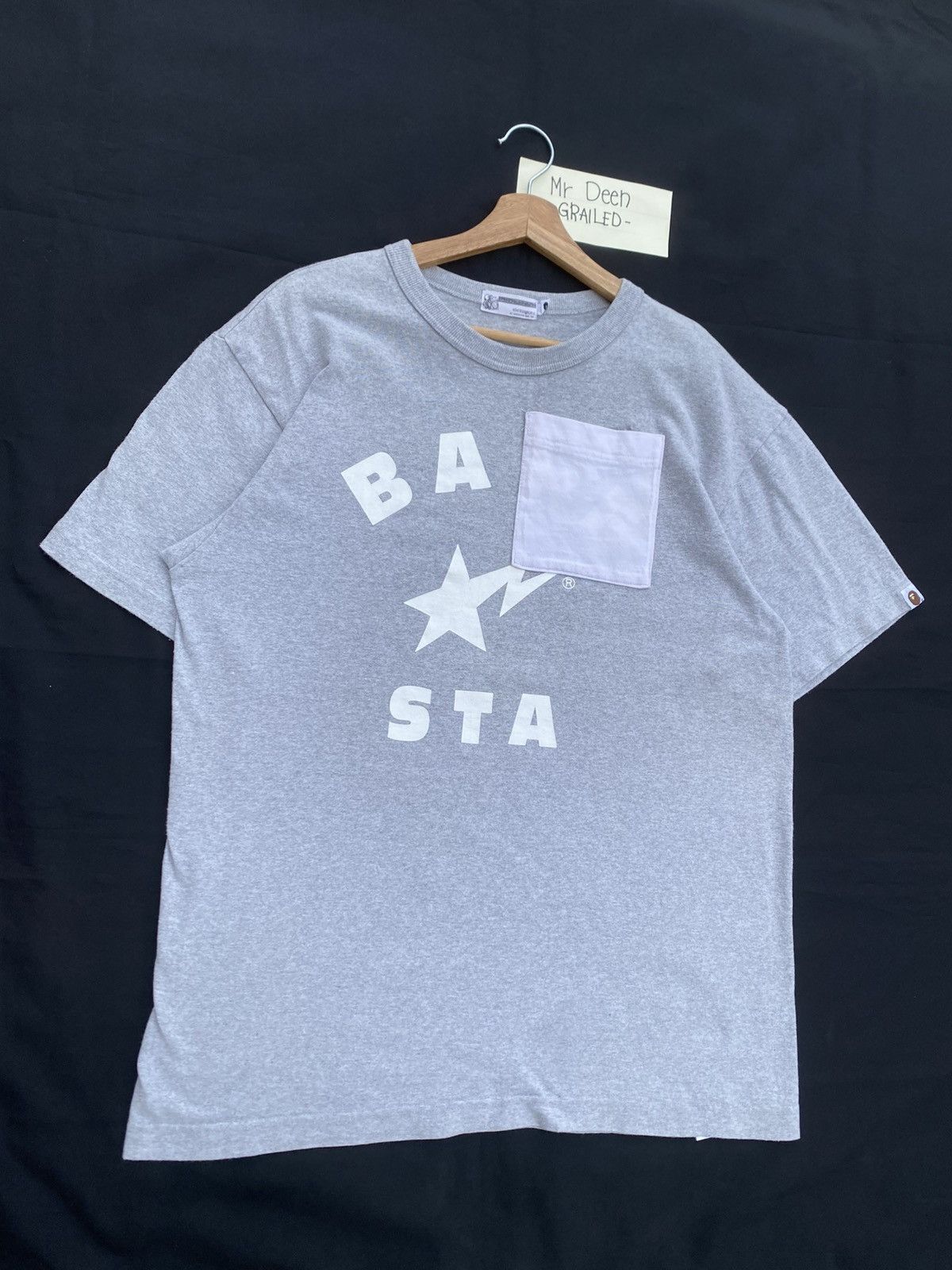 Bape Rare Vintage BAPESTA Single Pocket Tshirt Size US L / EU 52-54 / 3 - 3 Thumbnail
