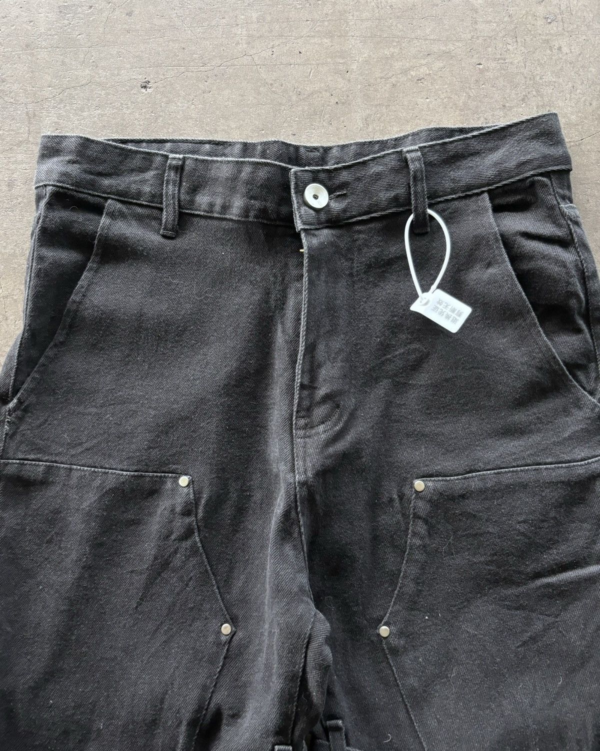 14th Addiction Paset Double Knee Super Black Boot Cut Pants Size US 30 / EU 46 - 4 Thumbnail