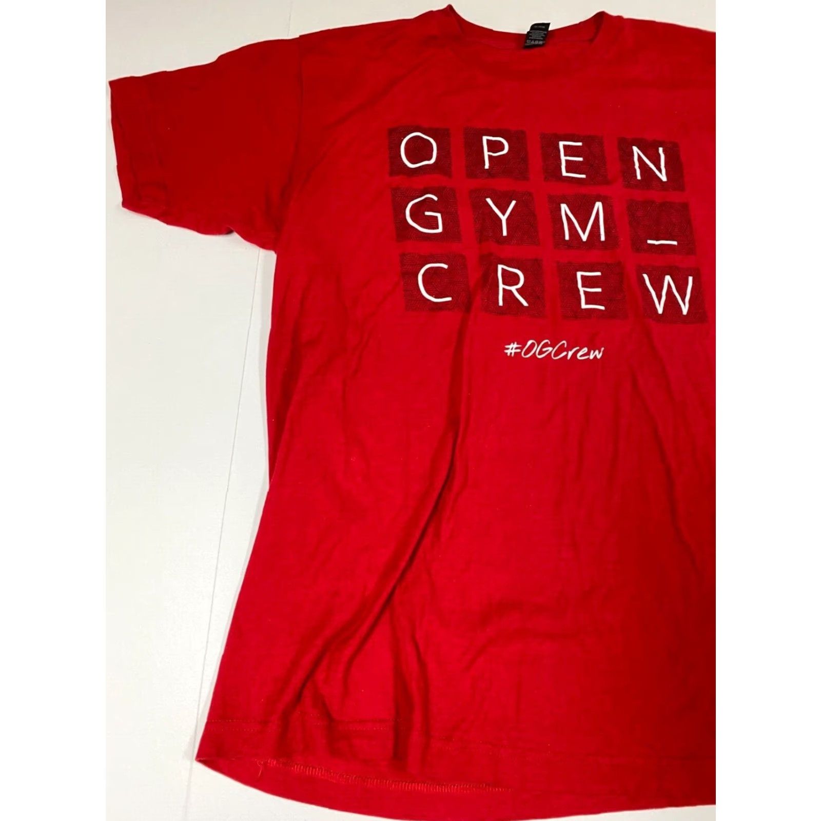 Tultex Tultex Open Gym Mens T-Shirt Short Sleeve Crew Neck Red Cotton Logo Vintage No Size US L / EU 52-54 / 3 - 3 Thumbnail