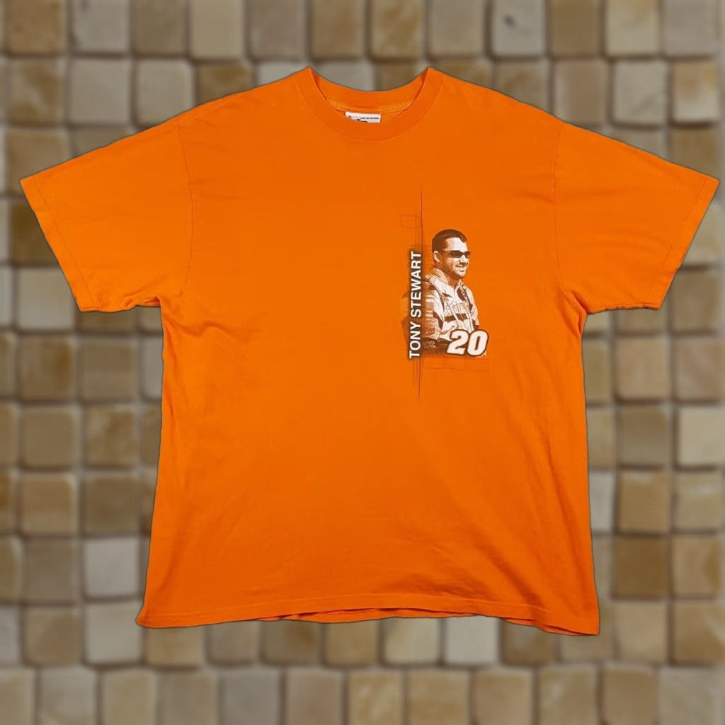 Vintage VINTAGE Winner's Circle Tony Stewart Home Depot Racing NASCAR T-Shirt Orange XL 00s Mens Size US XL / EU 56 / 4 - 1 Thumbnail
