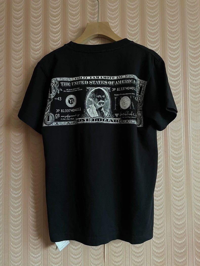 Other Y's Black Dollar Crew Neck T-Shirt Short Sleeves Size US M / EU 48-50 / 2 - 1 Thumbnail