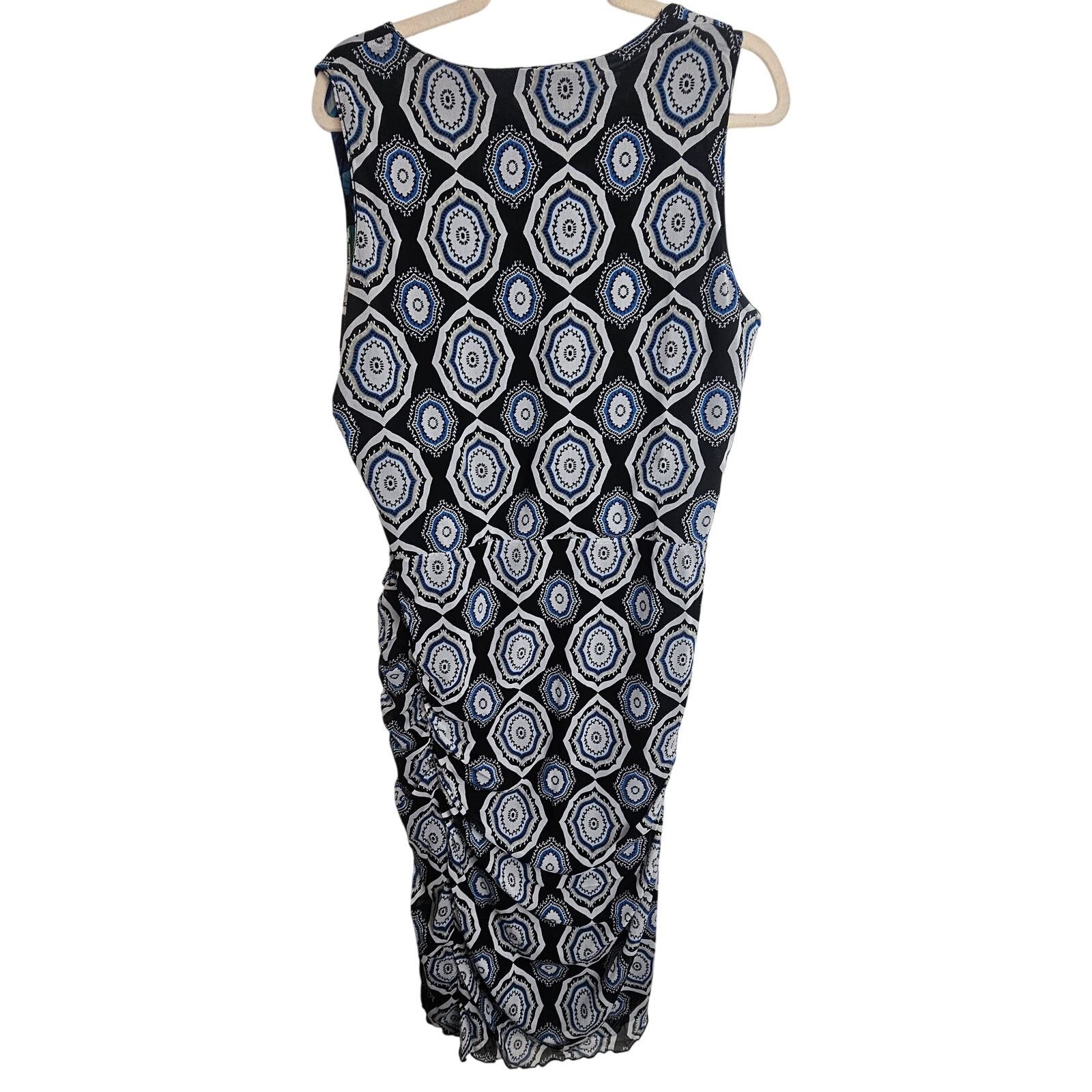 White House Black Market White House Black Market Elena Leaf Ruched Sheath Dress Size XL / US 12-14 / IT 48-50 - 10 Thumbnail