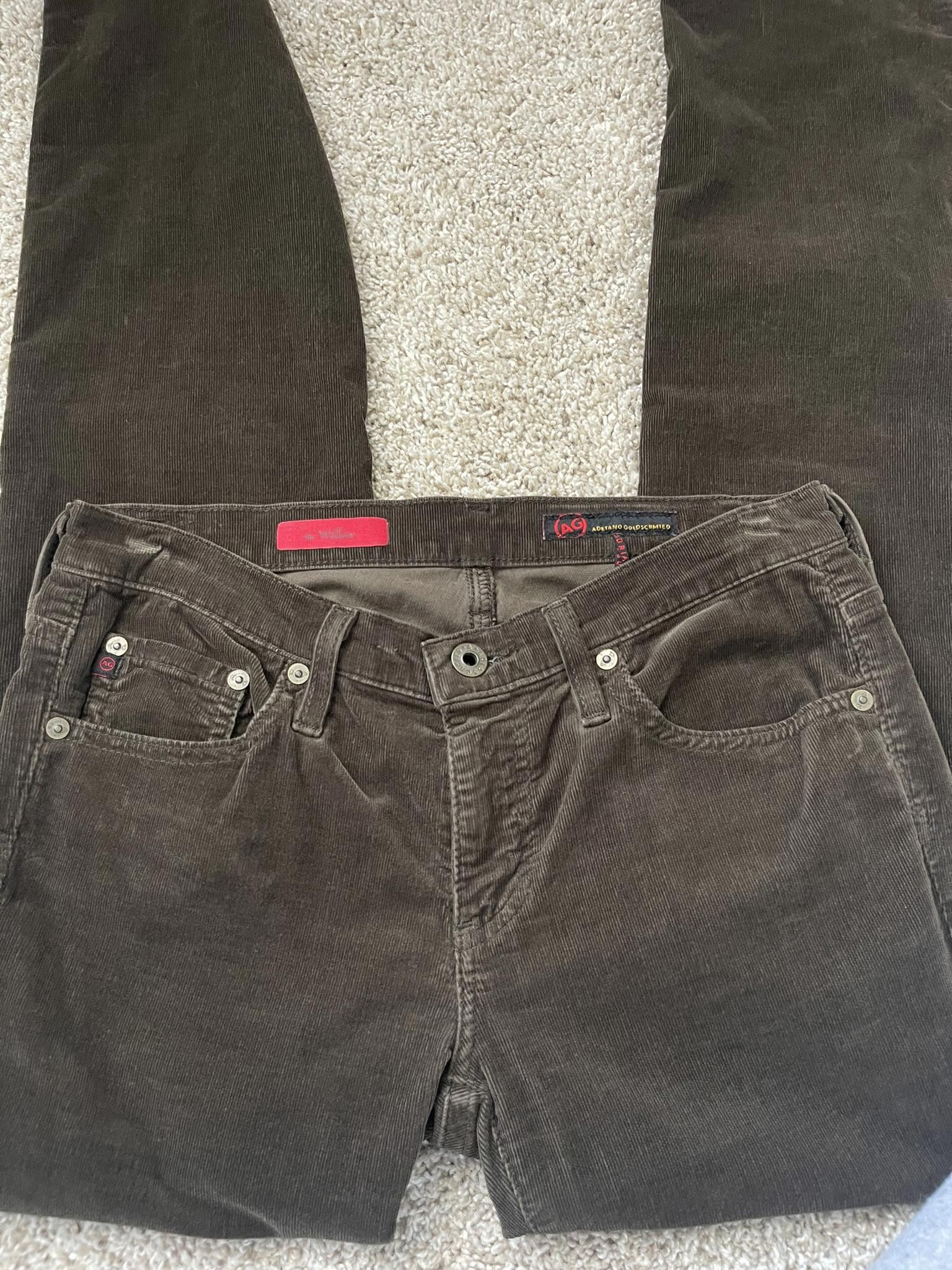 AG Adriano Goldschmied AG Jeans the Willow Brown Corduroy Pants Size 27" / US 4 / IT 40 - 2 Thumbnail