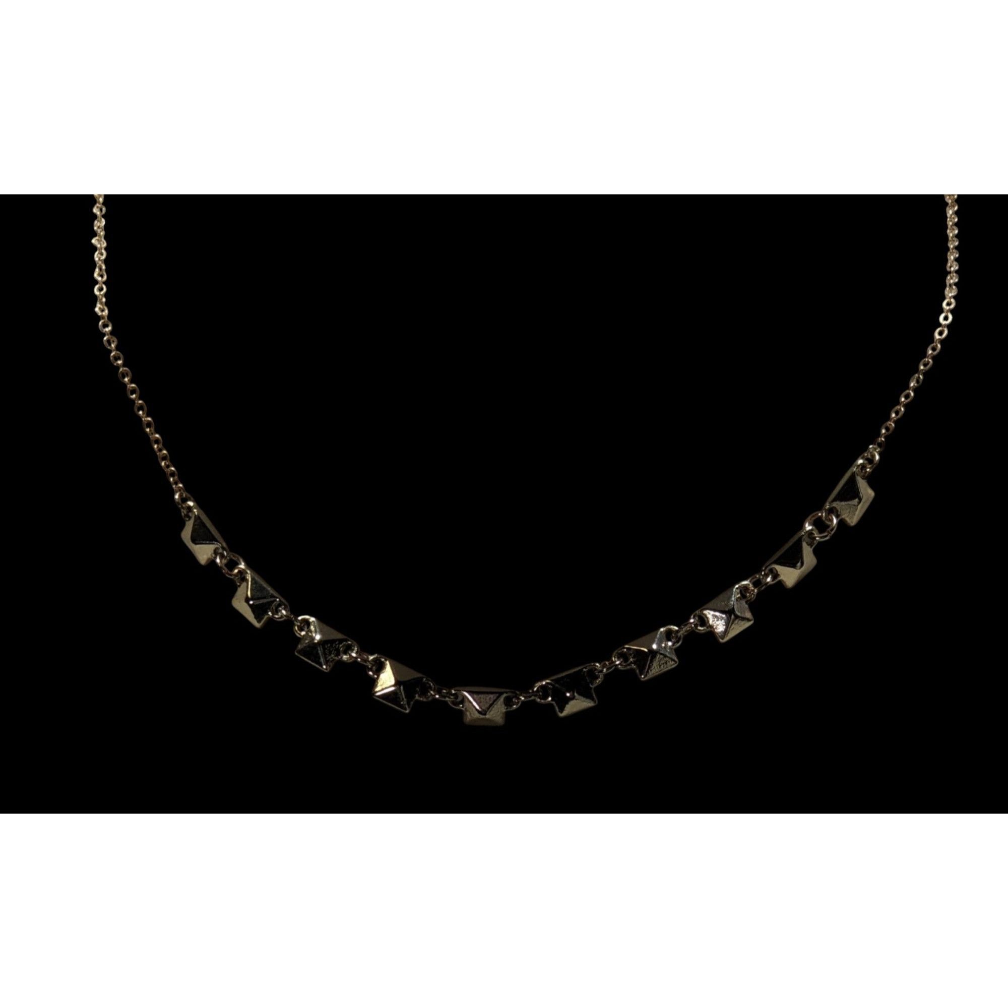 Other Dainty Pyramid Studded Gold Tone Necklace Size ONE SIZE - 4 Thumbnail