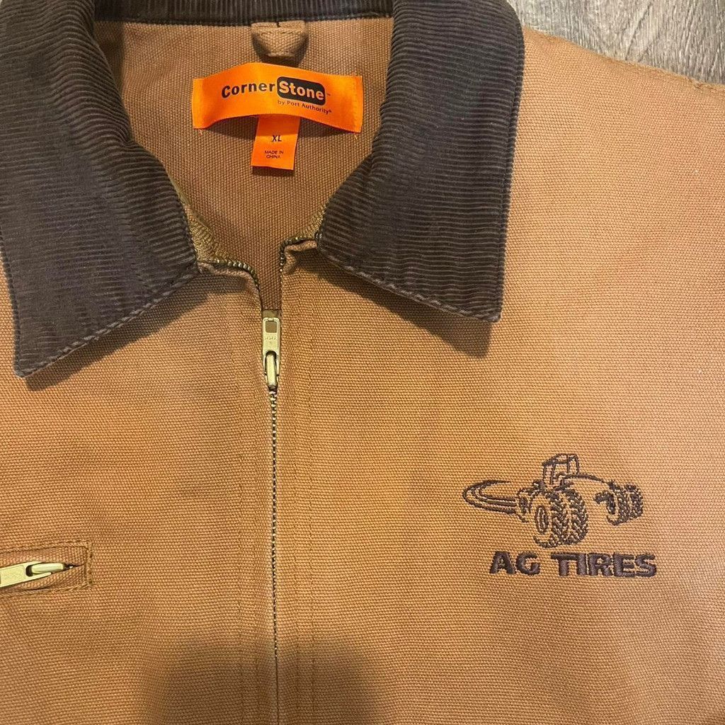 Other Tan and brown canvas Detroit style jacket size XL men's Size US XL / EU 56 / 4 - 2 Thumbnail