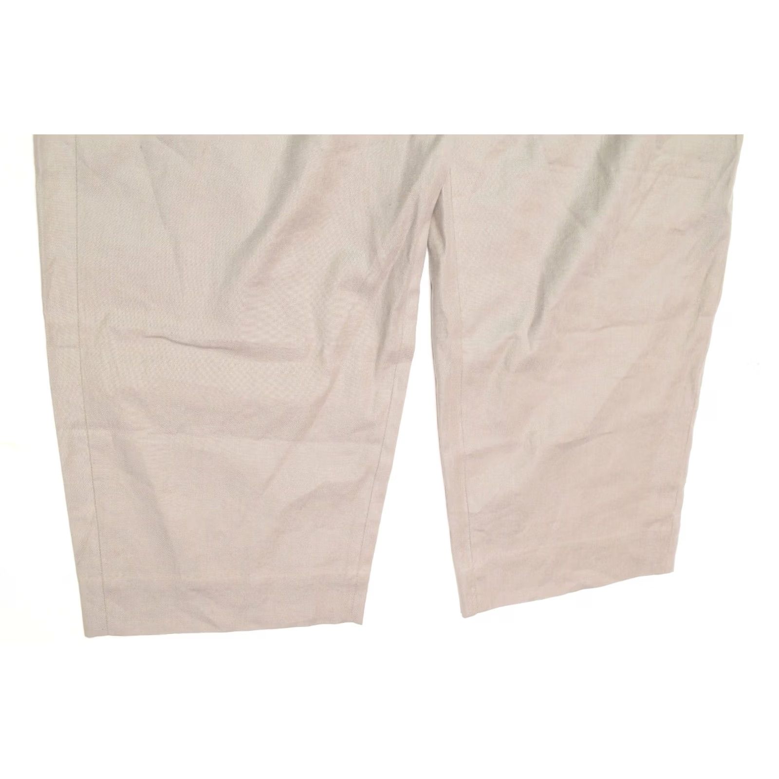 Vintage The Rest R Label Slouchy Crop Trouser Pants Gray Linen High Rise XL Womens Wide-Leg Cropped 25in Inseam 36in Waist Regular Size XS-XL? Size 40" / US 18 - 3 Thumbnail