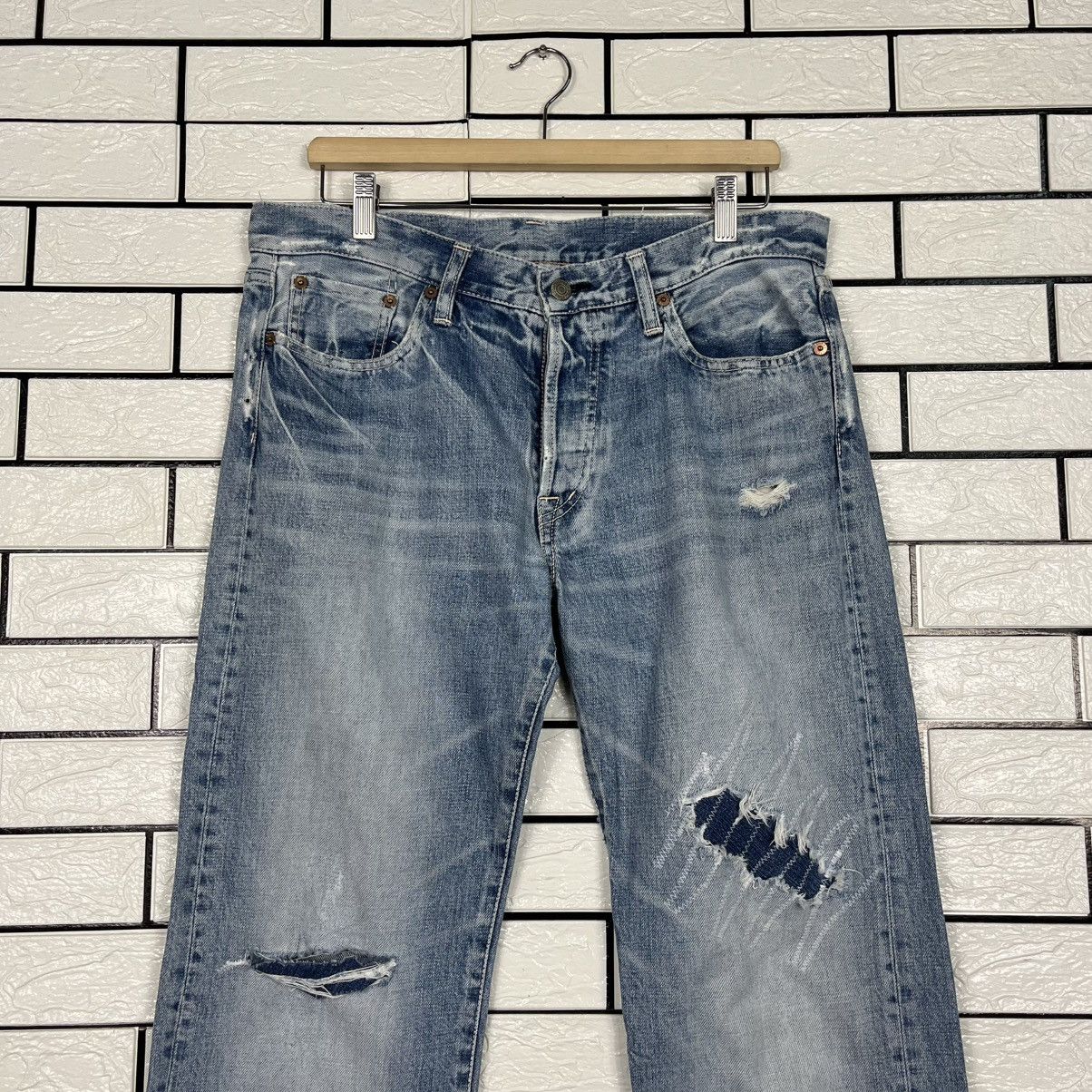 Spellbound Vintage Domingo By Spellbound Distressed Denim Size US 34 / EU 50 - 3 Thumbnail