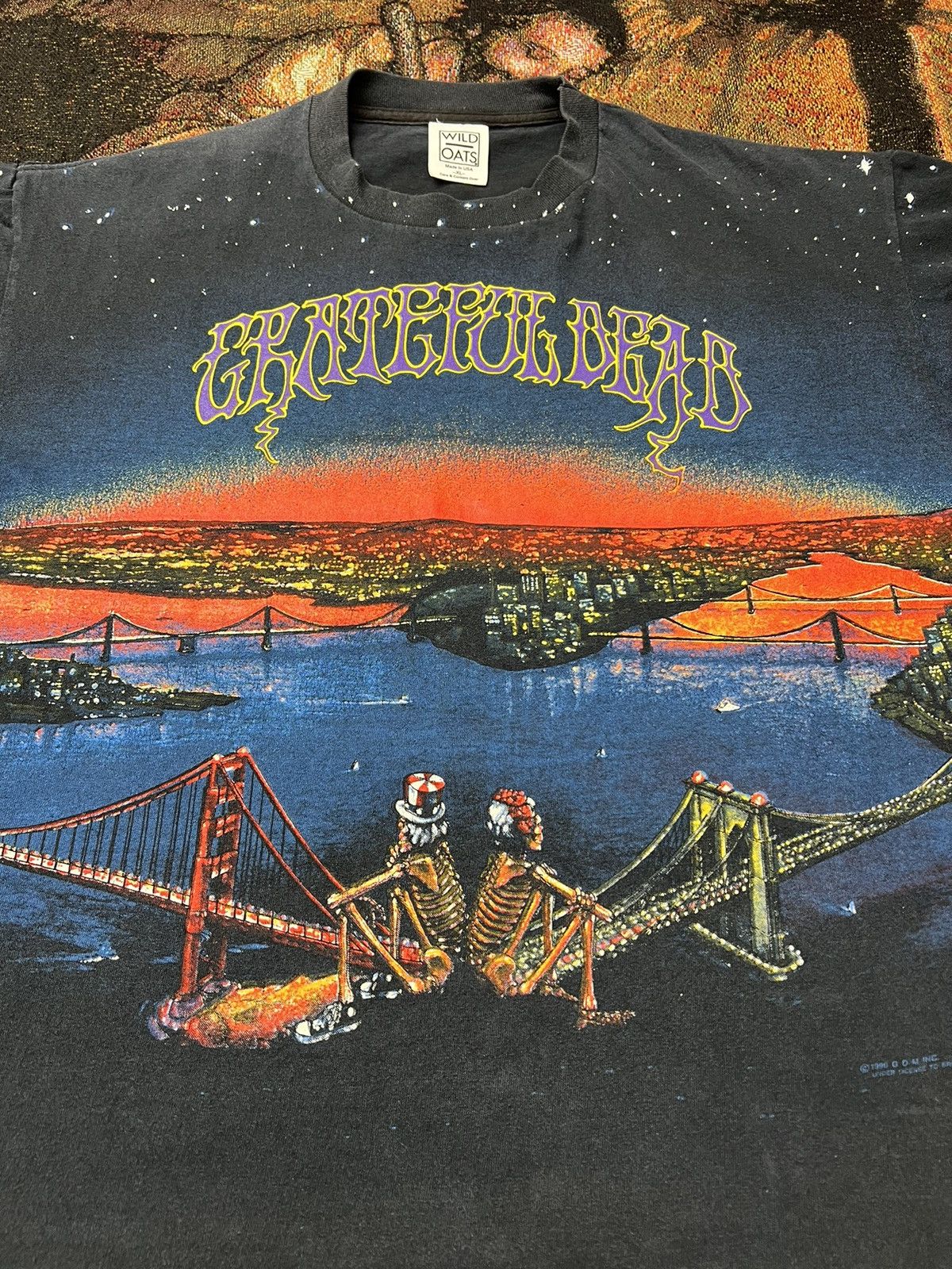 Band Tees Vintage Grail '90 Grateful Dead San Fransisco AOP Tee Size US XL / EU 56 / 4 - 1 Thumbnail