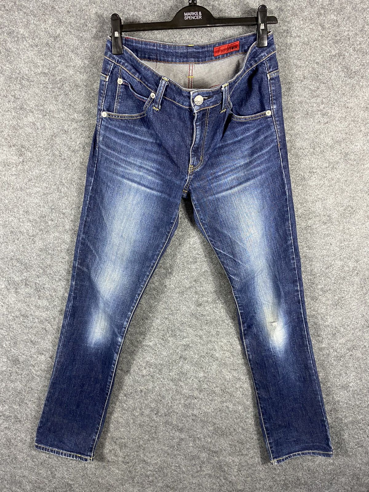image of Edwin Blue Trip Edge Flare Denim Pants, Men's (Size 30)