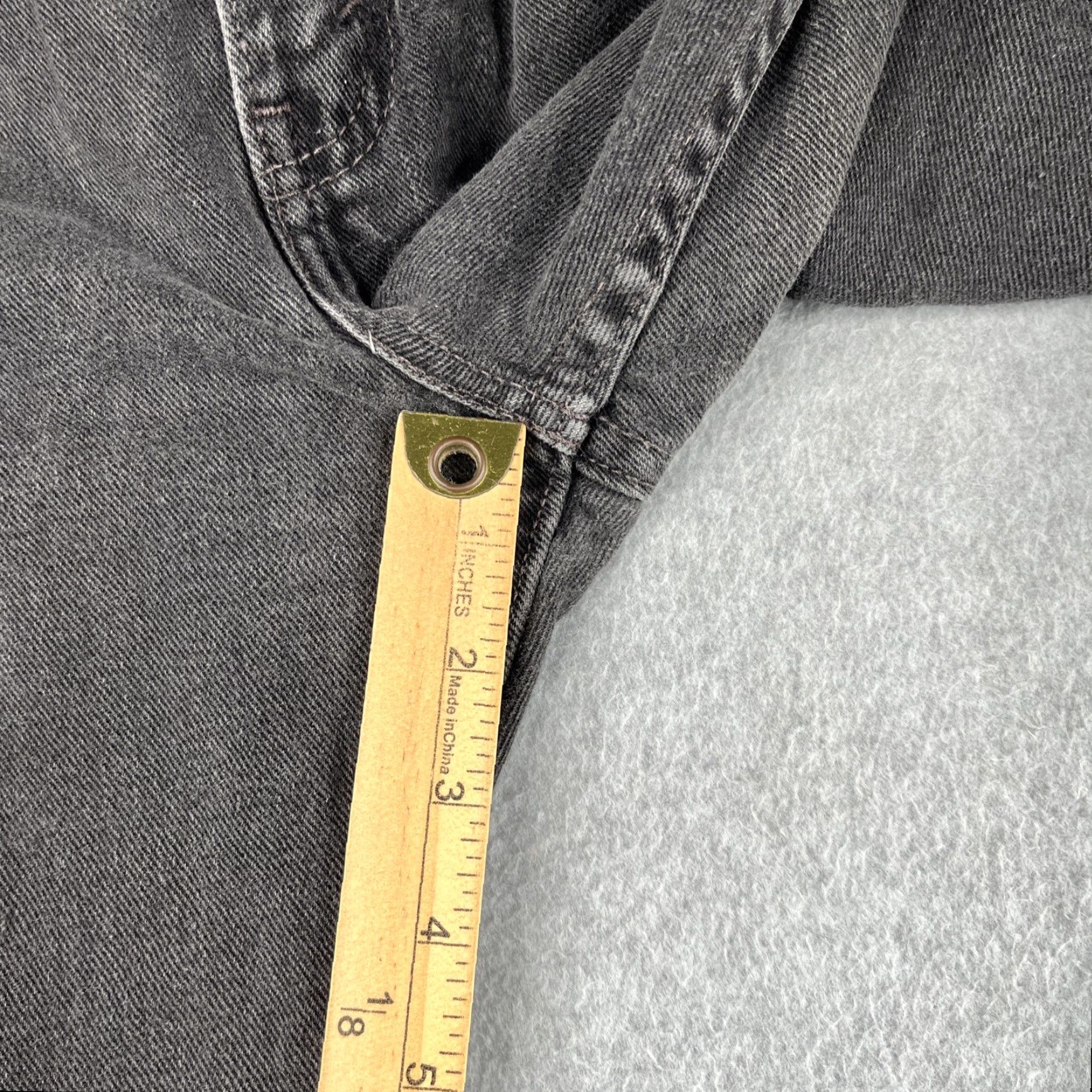 Levi's Levi's 505 Denim Jeans Regular Straight Fit Dark Grey 5 Pocket Mens 40x32 Size US 40 / EU 56 - 3 Thumbnail