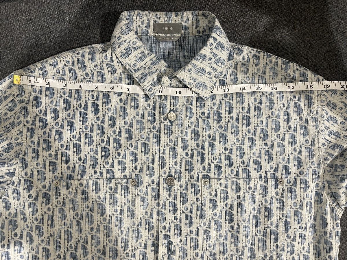 Dior Dior Oblique Kasuri Cotton Denim Overshirt Size US S / EU 44-46 / 1 - 11 Thumbnail