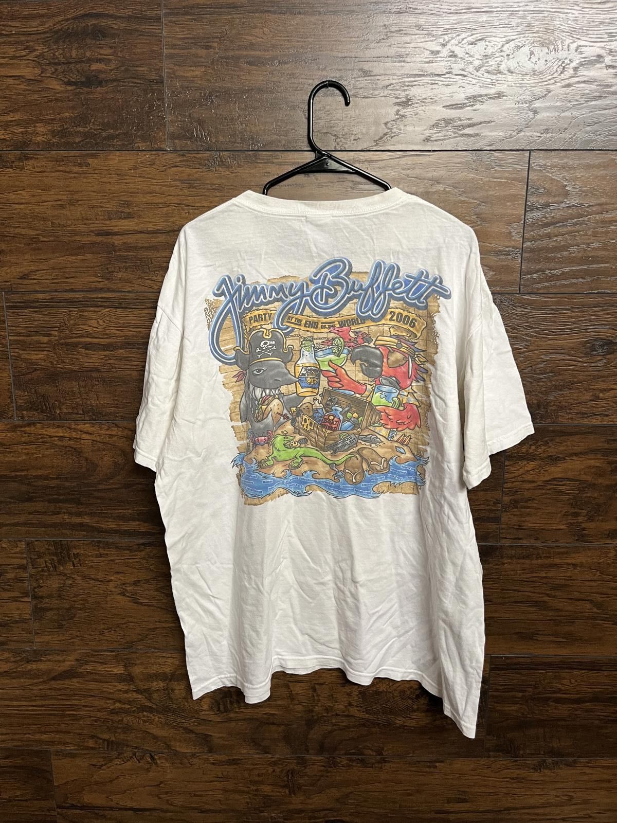 Designer Jimmy Buffett Tour T-shirt Parrots of the Caribbean 2006 -XL Size US XL / EU 56 / 4 - 2 Thumbnail