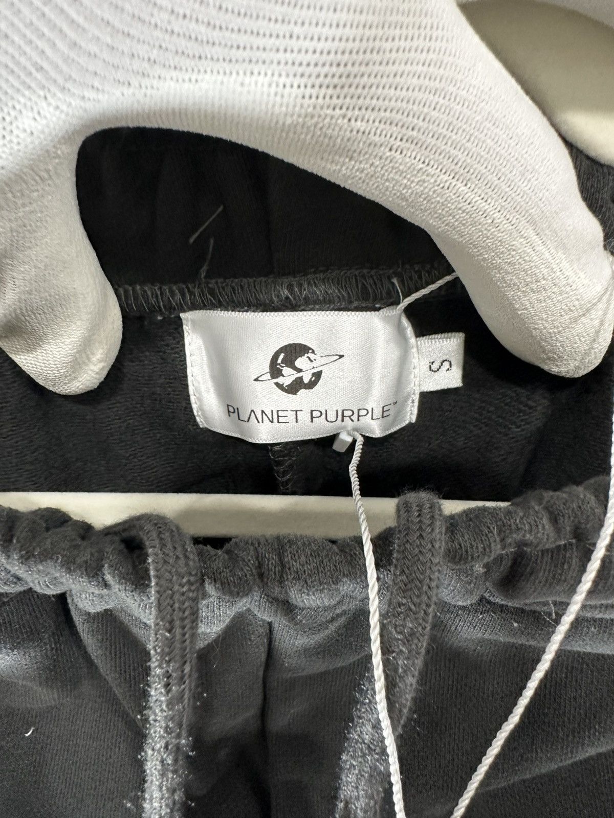 Other Planet Purple Stacked Logo Sweatpants Small Black Size US 30 / EU 46 - 7 Thumbnail