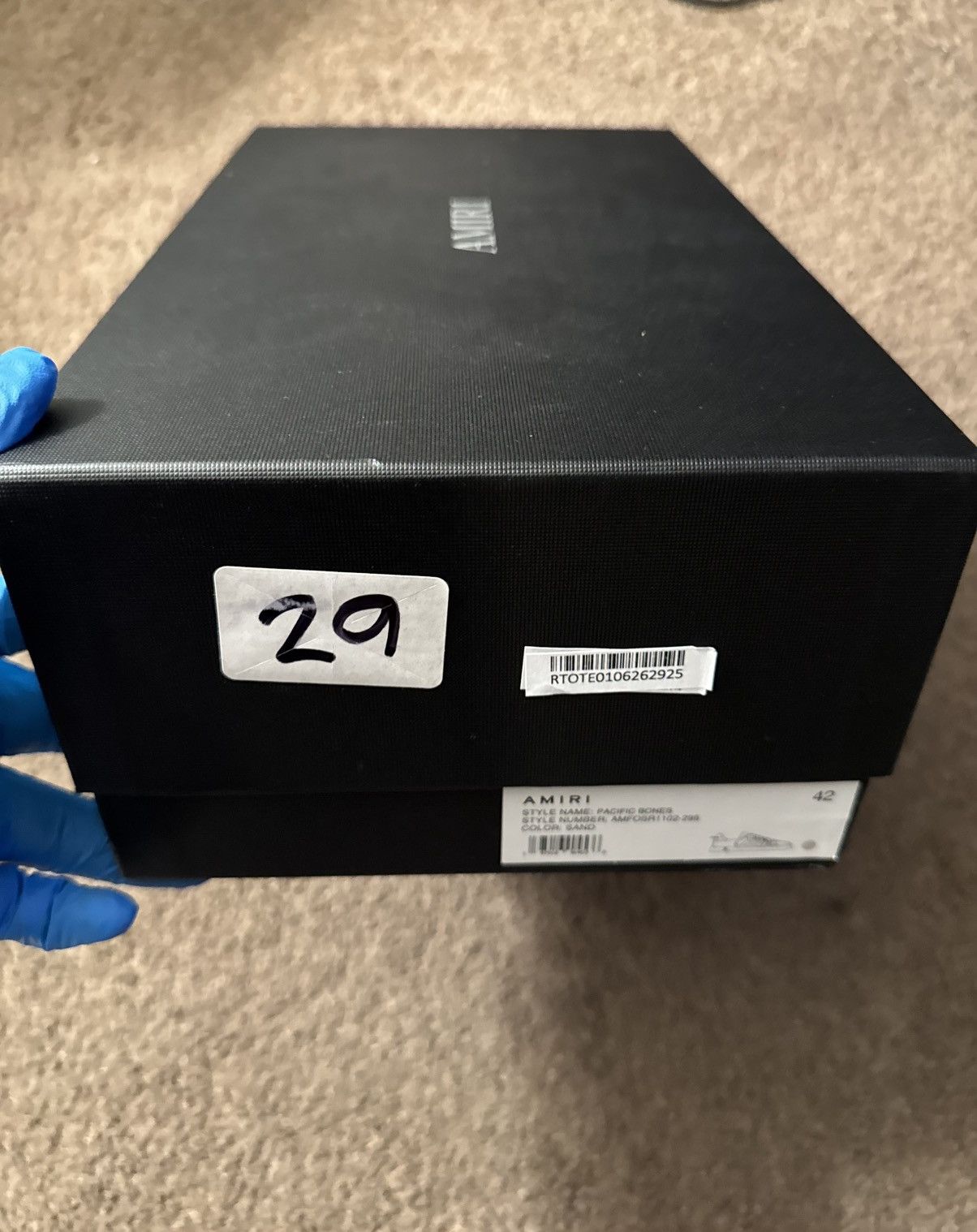 Amiri AMIRI Pacific Bones Low Top Sneaker ‘Sand’ Size 9.5M Size US 9.5 / EU 42-43 - 12 Thumbnail