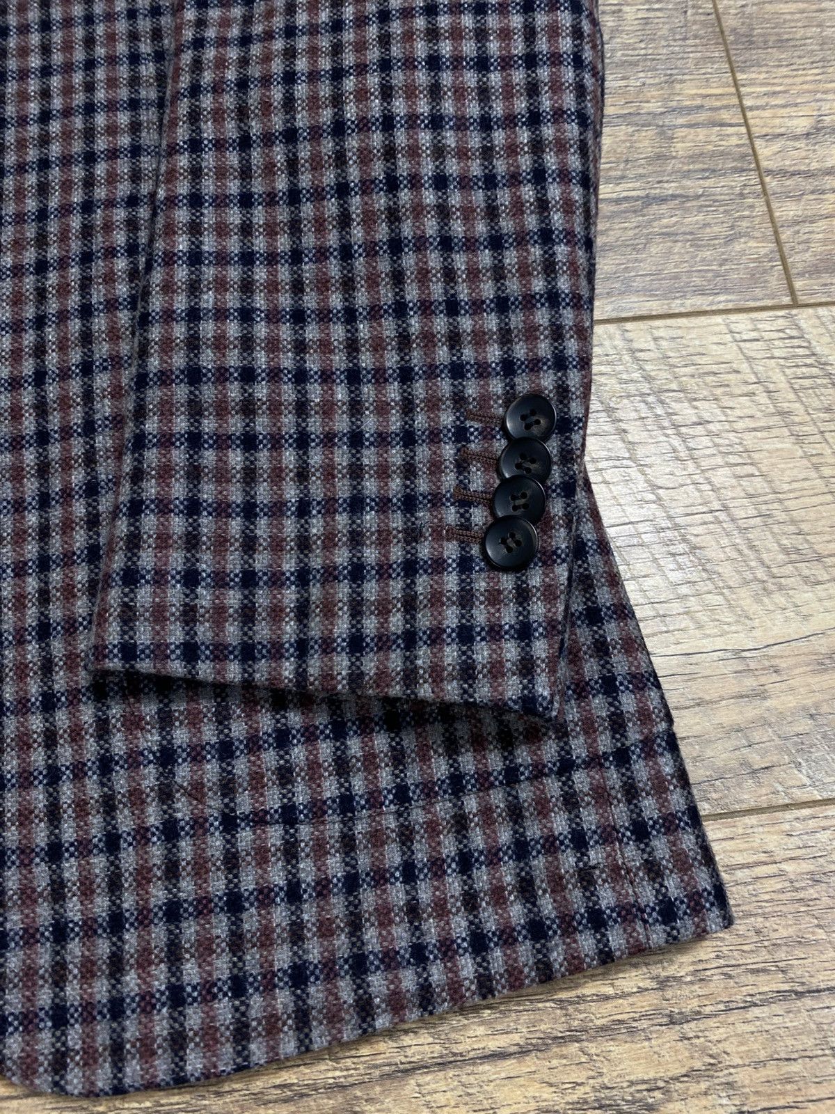 Suitsupply Suitsupply x Vitale Barberis Canonico Wool Check Blazer 48 Size 38R - 5 Thumbnail