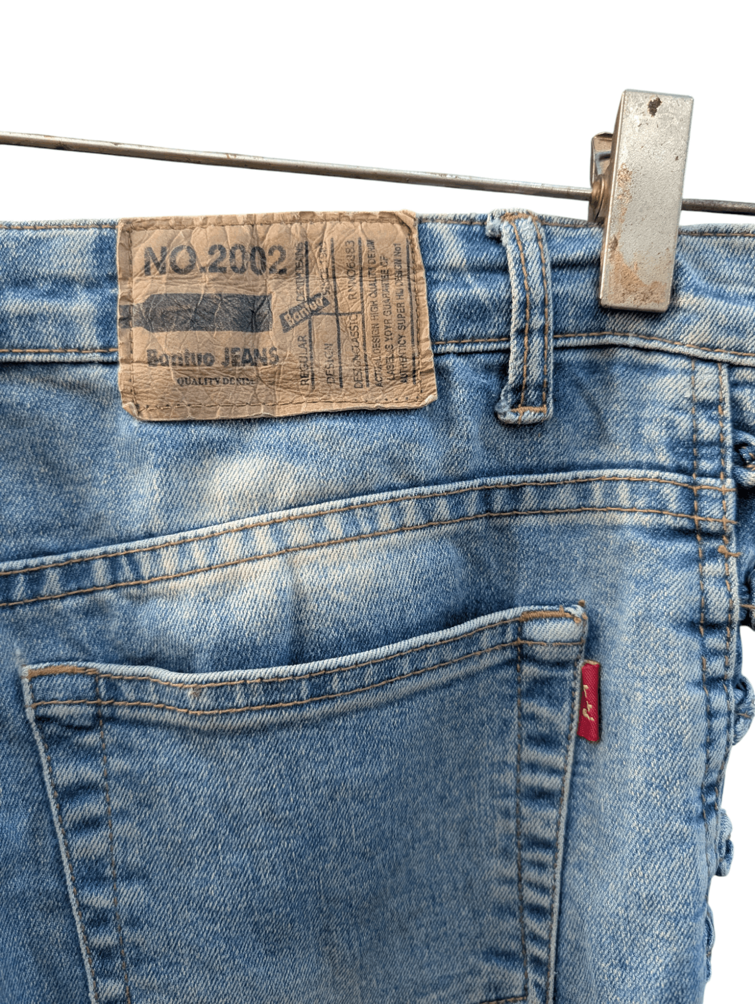 Other Vintage Bantuo Lace Up Side Flare Jeans Size 30" / US 8 / IT 44 - 7 Thumbnail