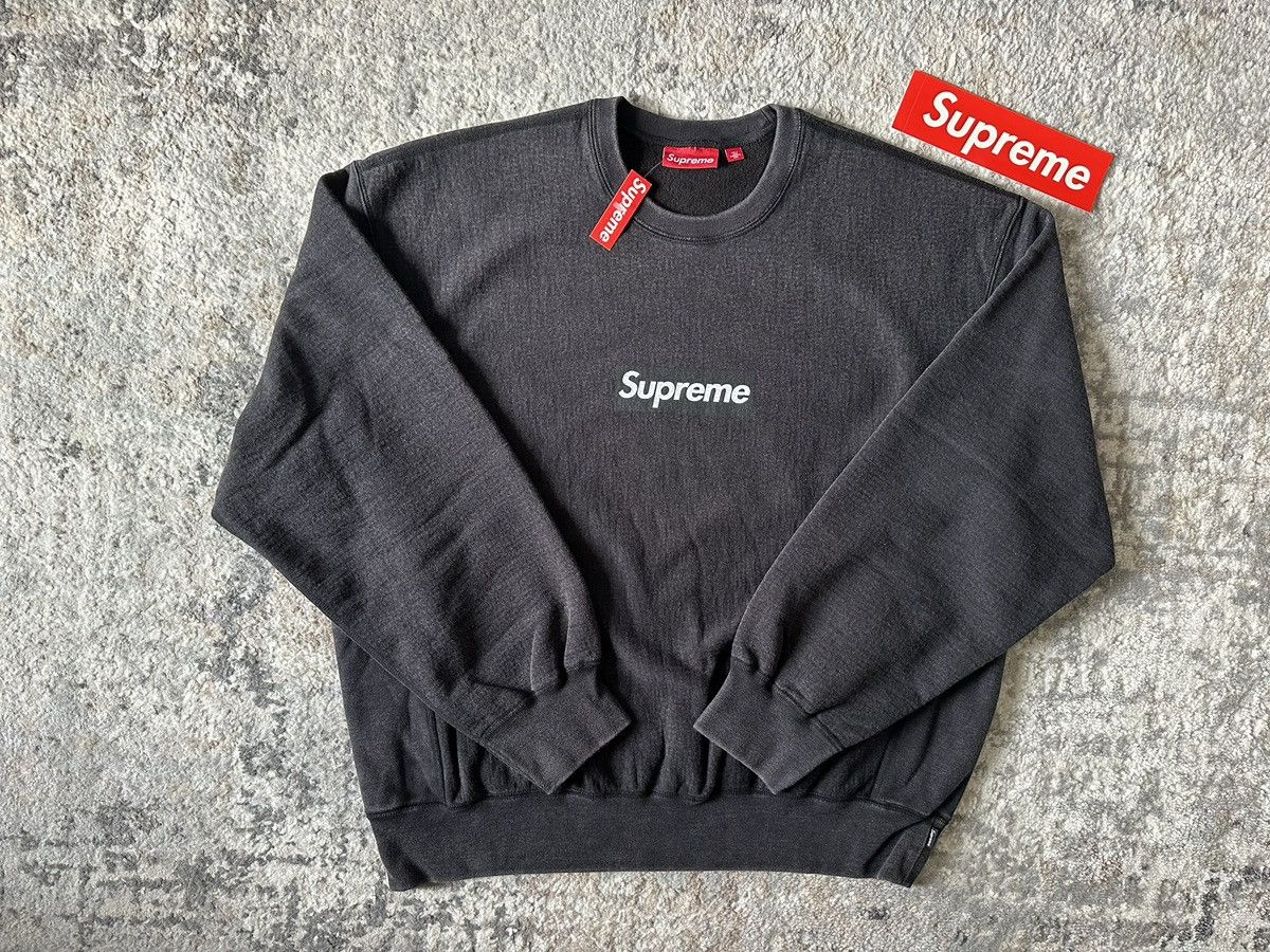 Supreme SUPREME WASHED BOX LOGO CREWNECK SS25 Size US XL / EU 56 / 4 - 16 Thumbnail