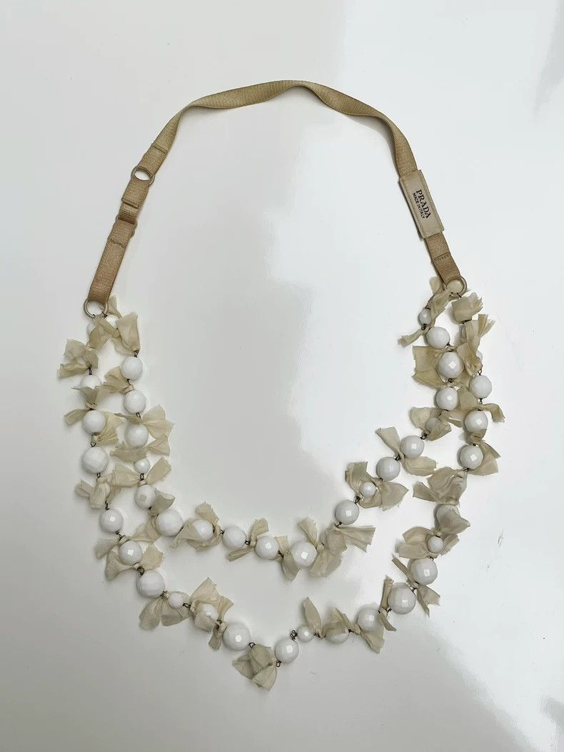 Prada PRADA Double Layer Beaded Necklace- DMC Size ONE SIZE - 1 Thumbnail
