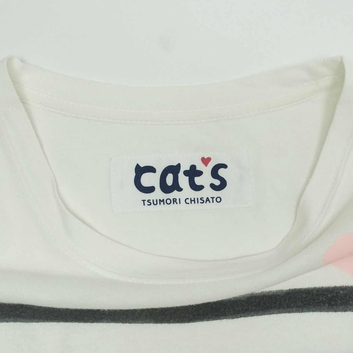 Issey Miyake *NoTariff Tsumori Chisato Cats Stripe T-Shirt Size ONE SIZE - 4 Thumbnail