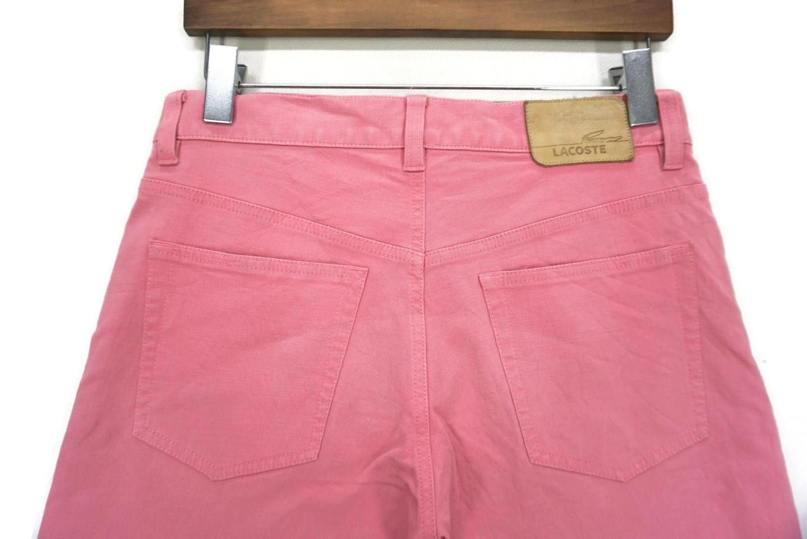 Vintage Lacoste Pants Relaxed Fit Pink Trousers fits W31xL31.5 Size 30" / US 8 / IT 44 - 8 Thumbnail