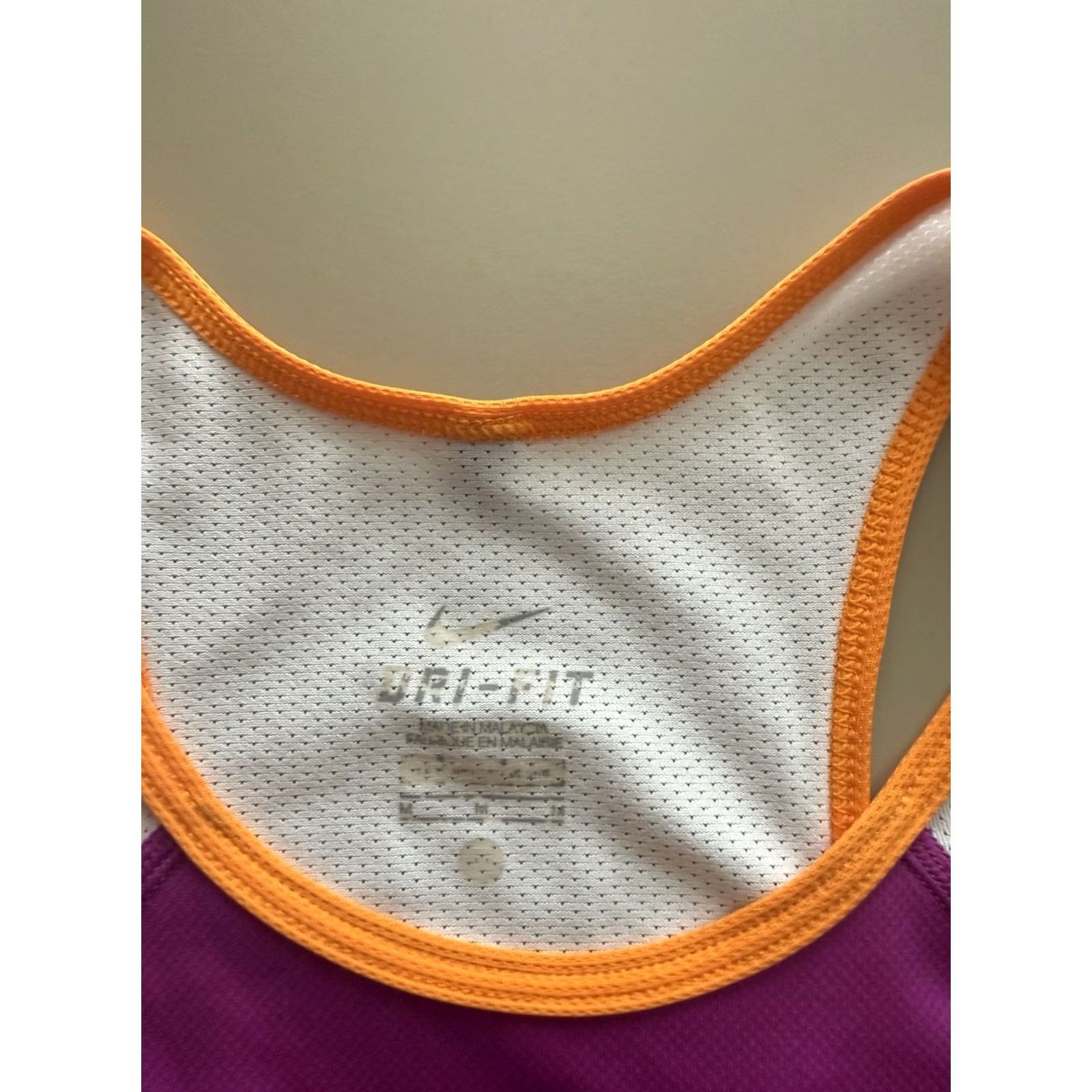 Nike Nike Dri-Fit Tank Top Womens Size M Purple Orange Sleeveless Activewear Shirt RacERback Size M / US 6-8 / IT 42-44 - 3 Thumbnail