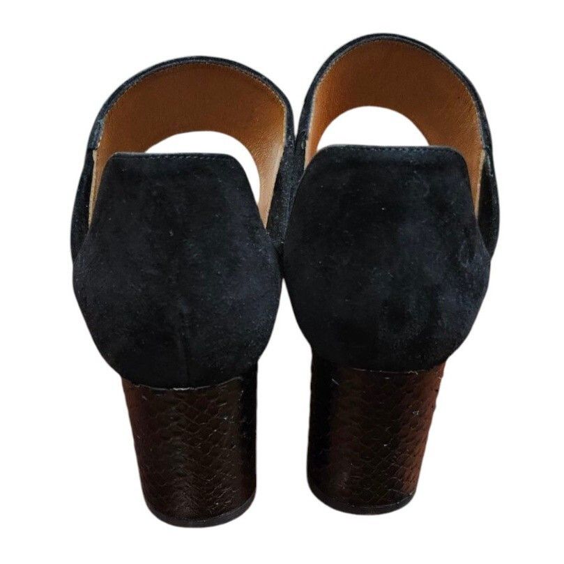 Aquatalia Aquatalia Suzanne Sneak print and Suede Black open toe shoes Size US 6.5 / IT 36.5 - 6 Thumbnail